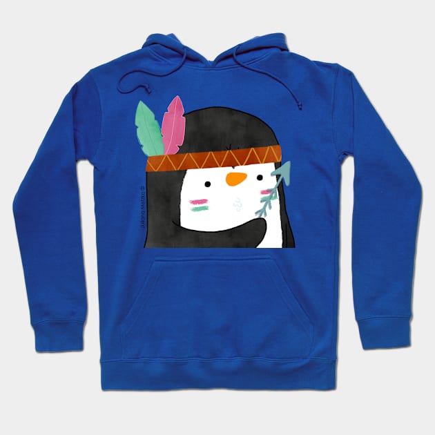 Indian Penguin Hoodie by thepenguinsfamily